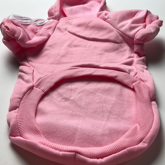 Dog sweatshirt hoodie “adidog”, pink - Picture 5 of 5